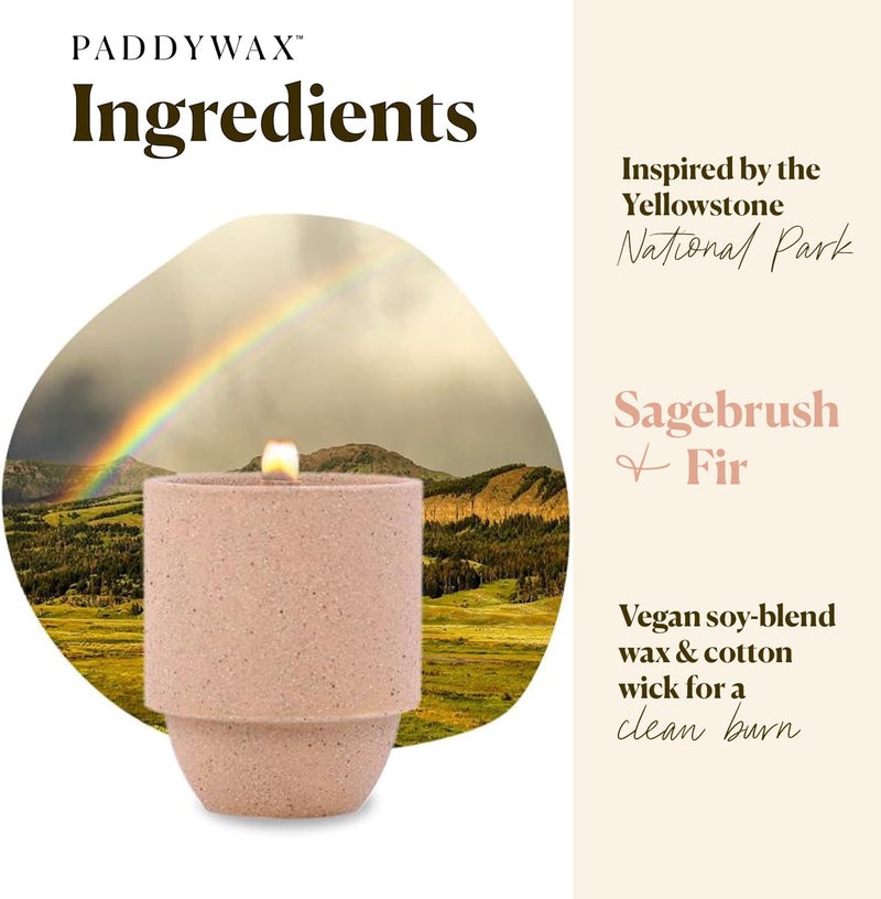 Paddywax National Parks Artisan Soy Wax Scented Candle Made in the USA  11-Ounce Textured Ceramic Jar  Yellowstone - Image 2
